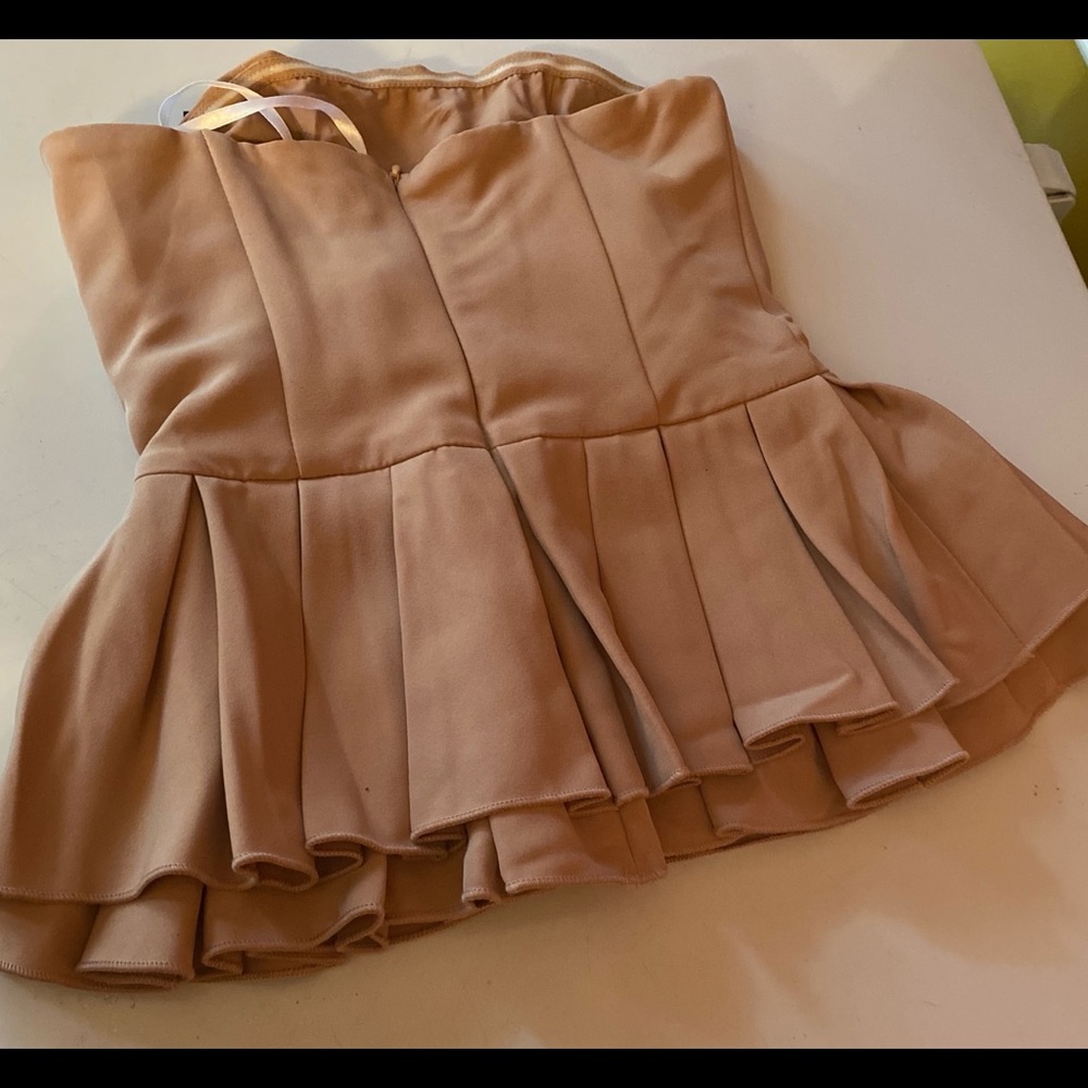 Peplum Tube Top